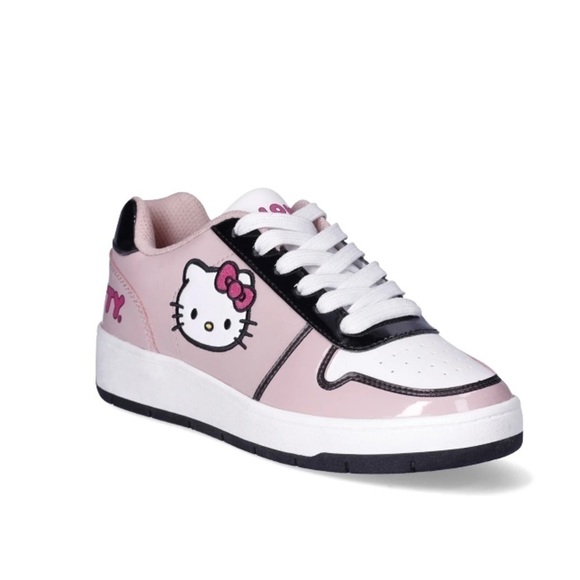 Hello Kitty Pink Low Top Sneakers NEW Sz 8 Shoes Women’s - Picture 1 of 5